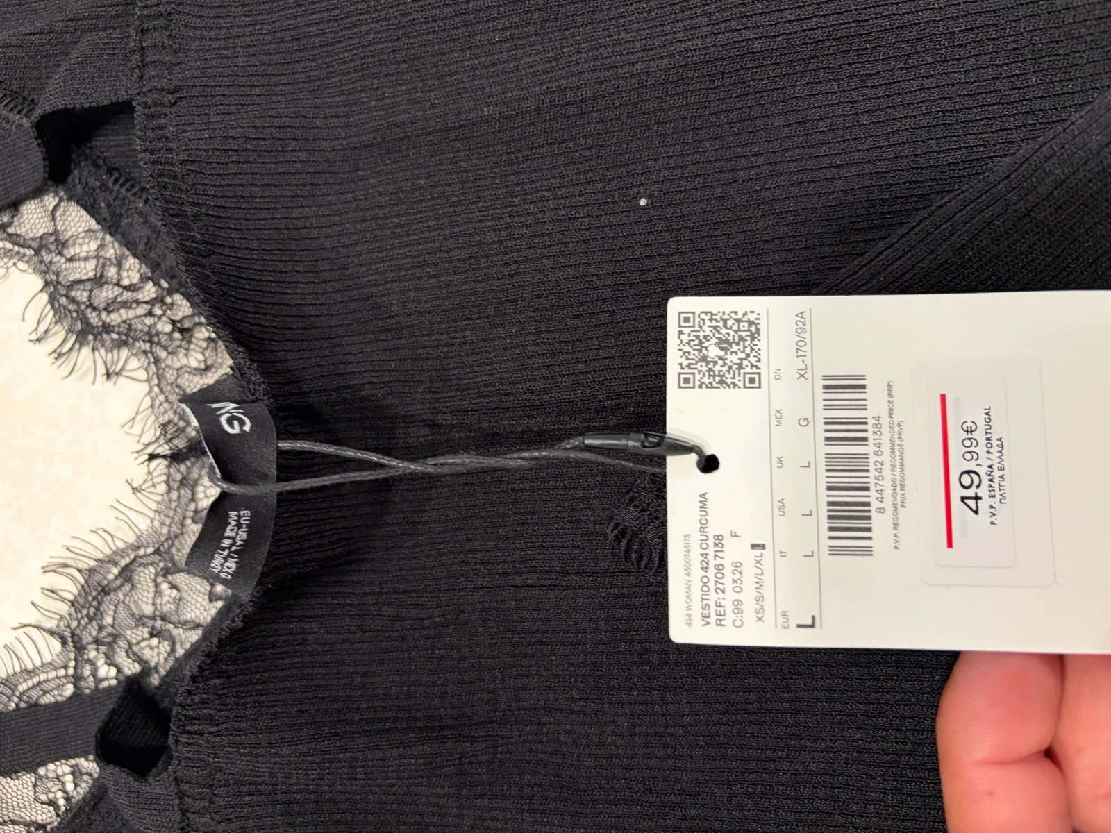 Vestido asimétrico de encaje Mango – photo 5